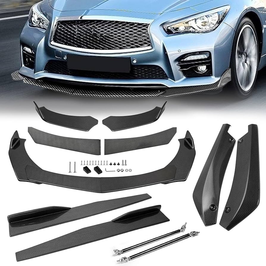 Car Detail Parts: Car's Spoilers, Diffusers, and Side Skirts