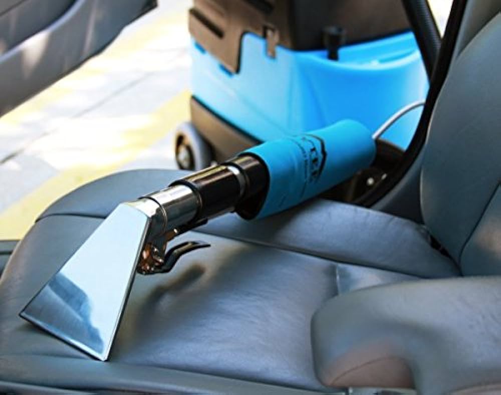 fabric car seats and carpets, use a hot water extractor